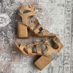 Dolce Vita Rattan Block Heel Sandals